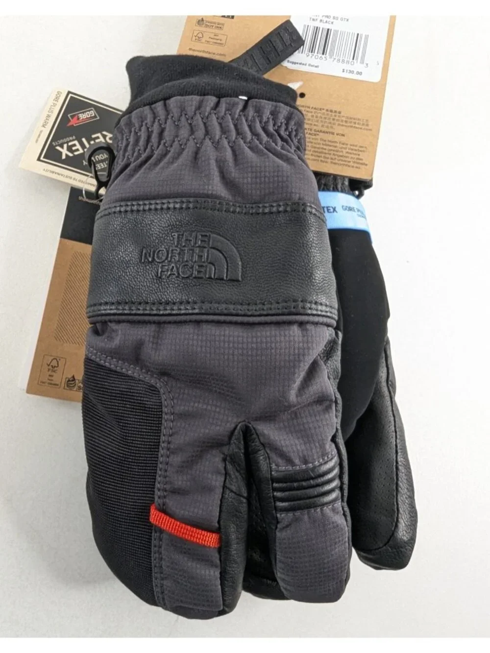 The North Face Montana Pro SG GTX Mitt Black Medium GORE-TEX Gloves NWT Mittens